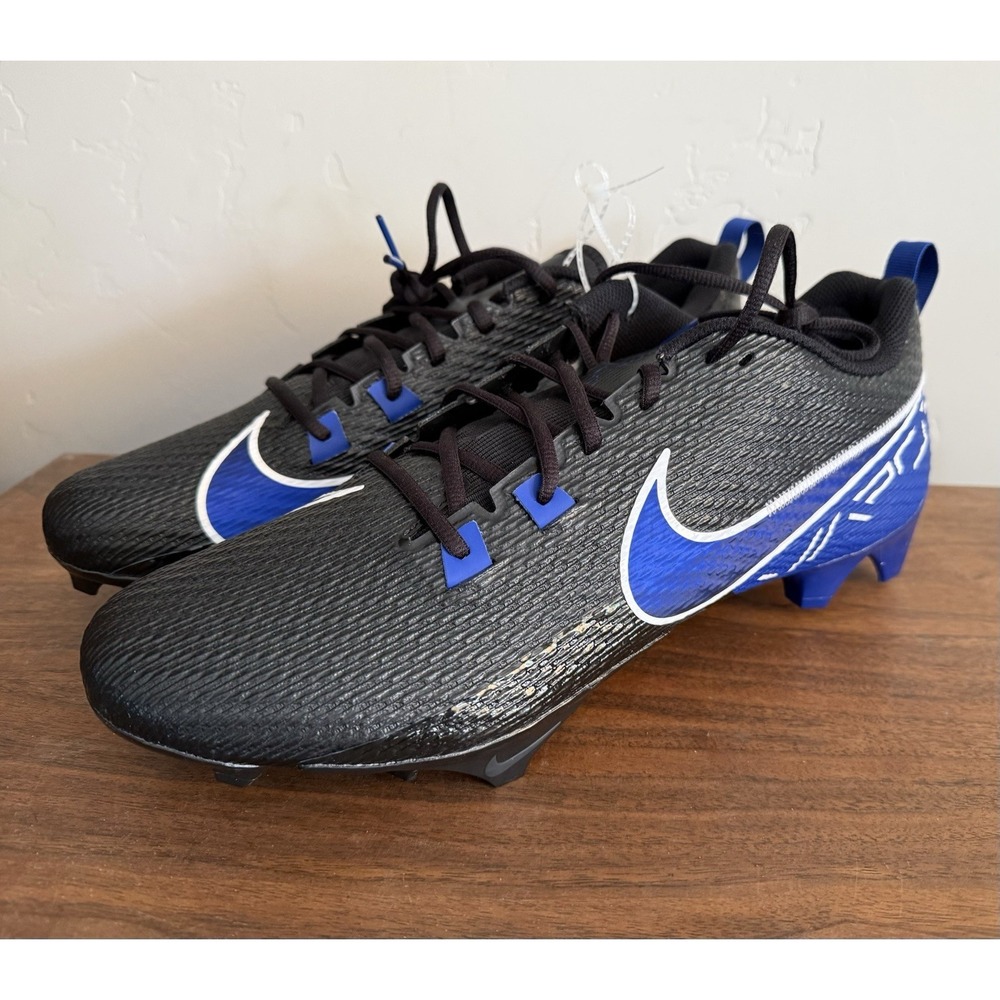 Nike Vapor Edge Speed 360 2 Football Cleats Black Blue FN7764-009 NEW Size 15